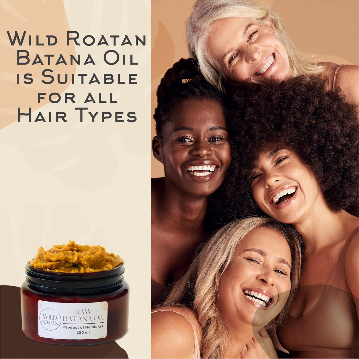 Raw Batana Oil from Honduras | 100% Pure & Natural | Hair Growth & Scalp Treatment for Men & Women | Batana Oil Specialist | Honduran Owned Company | 150Ml image number 1