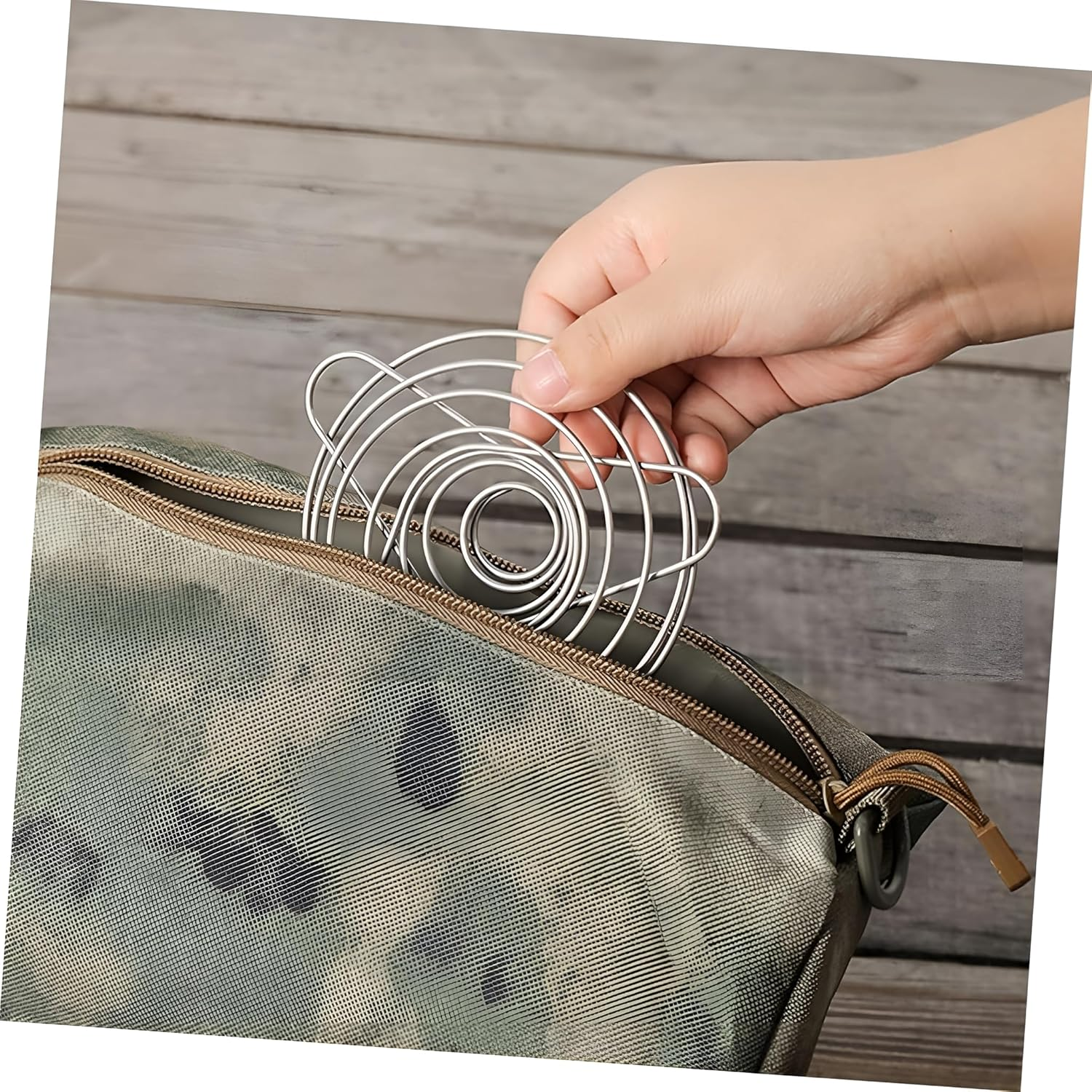 Youerte Compact Helix Pour over Coffee Maker - Foldable Stainless Steel Dripper for Travel, Camping & Home | Portable, Lightweight & Eco-Friendly Coffee Brewer image number 1