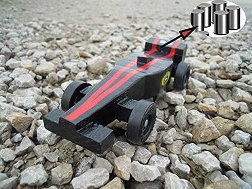 3.25 Ounce Cylindrical Tungsten Weights Steel Weights for Pinewood Derby Cars, 4 Different Sizes of Cylinders with Case to Speed up Your Car image number 2