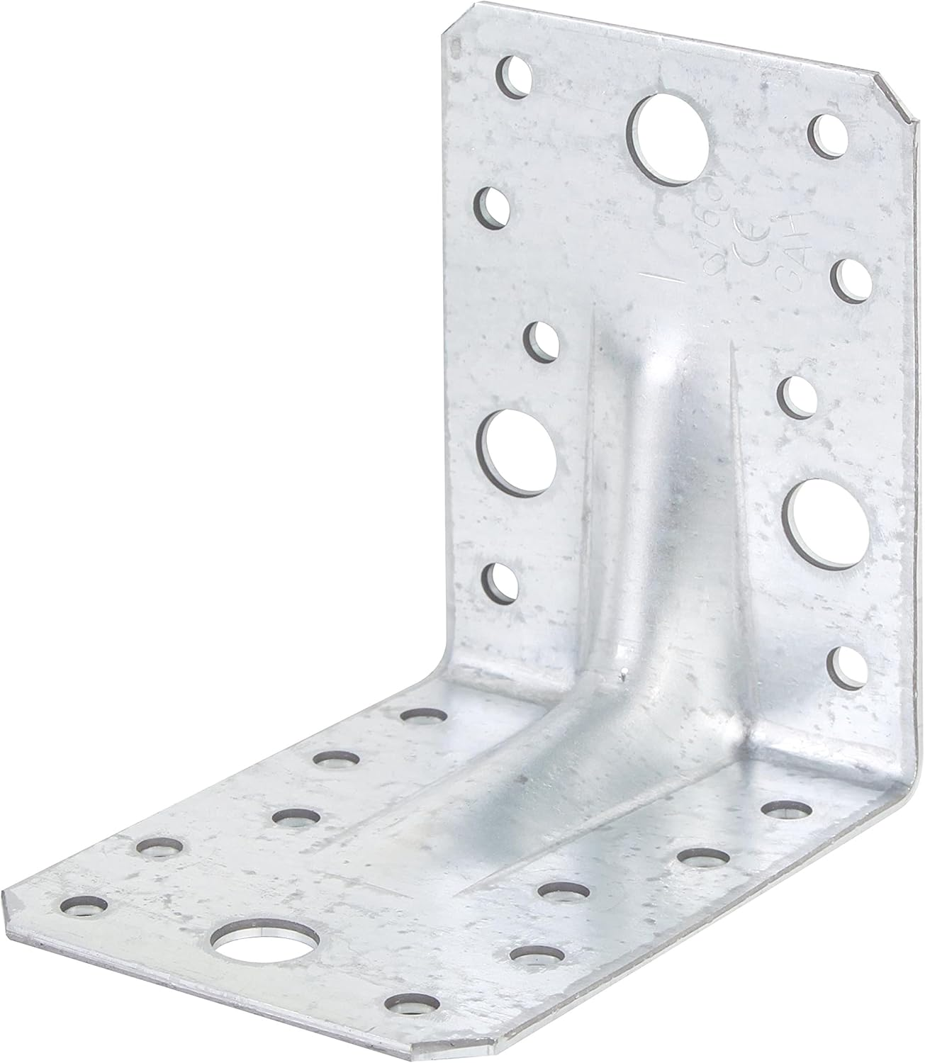 Heavy Duty Angle Connector with Ribbing Bulk Pack Sendzimir-Galvanised 100 X 100 X 90 Mm / 12 Stk. image number 1