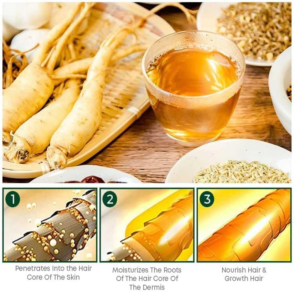 Red Ginseng Hair Growth Spray,Hair Growth Spray Natural Herbs Ginseng,Ginger Spray Serum for Women & Men (2Pcs)