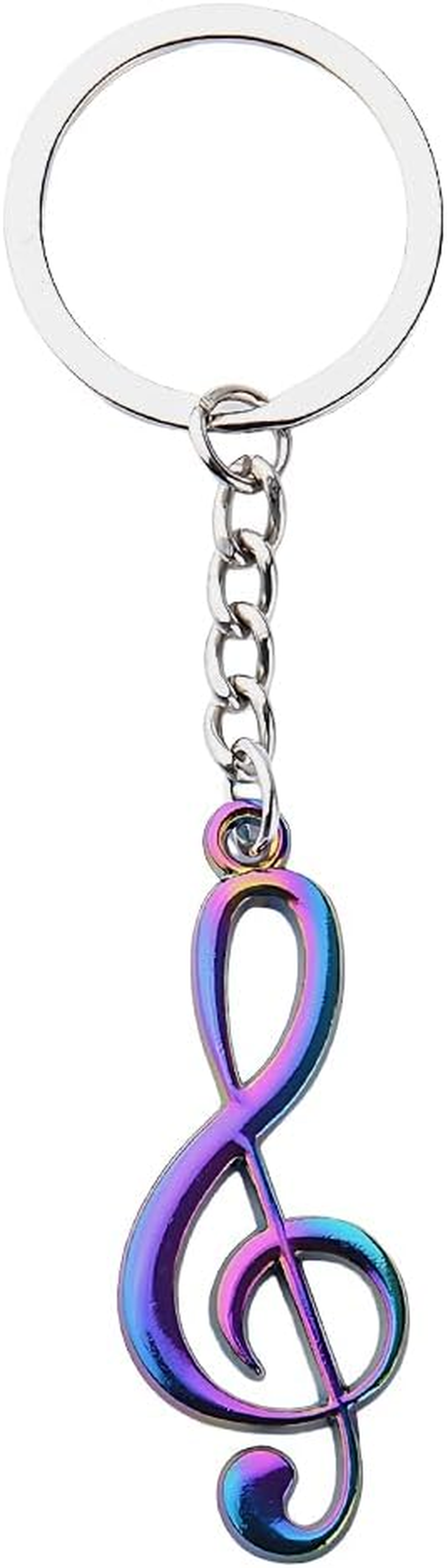 Music Lover Musicial Birthday Gifts for Musicians Music Note Keychain for Women Men Singer Music Theme Party Favors