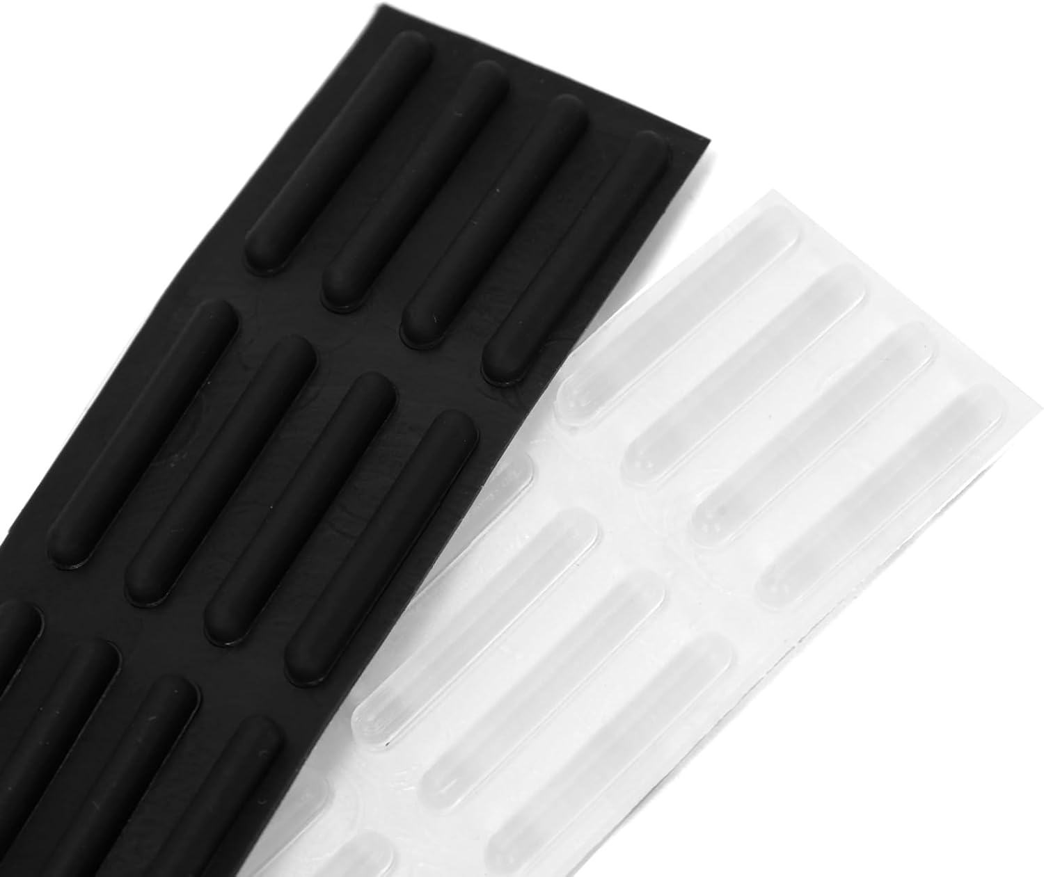 Combo of 96PCS Clear and Black Rubber Feet (Round, Square, Spherical, Rectangle) Self-Adhesive Bumper Pads for Drawers, Cabinets, Doors, Laptop Feet, Keyboards image number 5