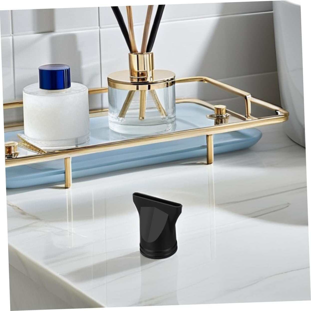 LOORGVEL 5Pcs Hair Dryer Nozzles Attachments for Hair Dryers Narrow Concentrator Nozzle Diffuser Attachment Fit Heat-Resistant Plastic image number 1