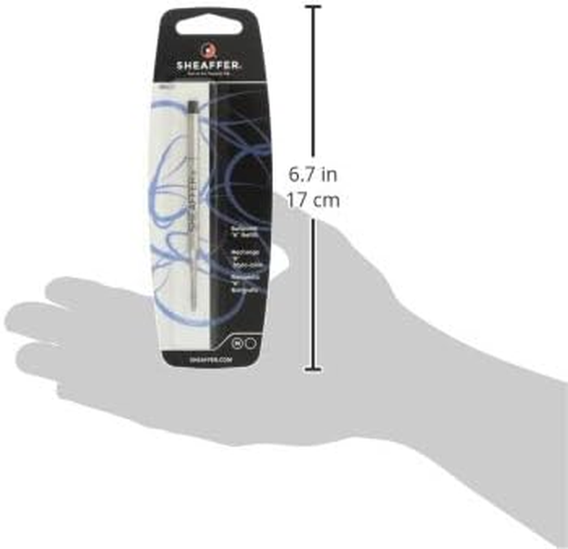 Sheaffer K Ballpoint Refill, Black Ink, Medium Point, Single Blister Card (99335) - 1 Count (Pack Of 1), Blue Medium image number 4