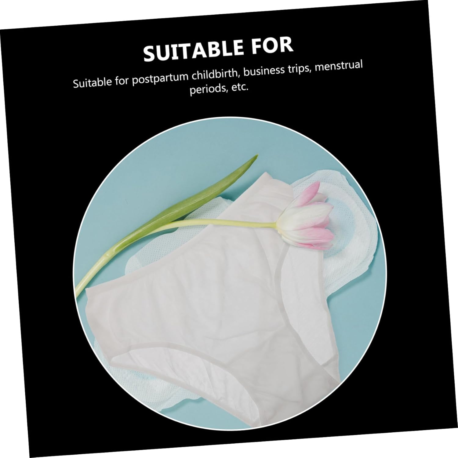 4Pcs Disposable Maternity Underwear XXL Comfortable Postpartum Confinement Underpants White Breathable Portable Elastic Waist for Women image number 3