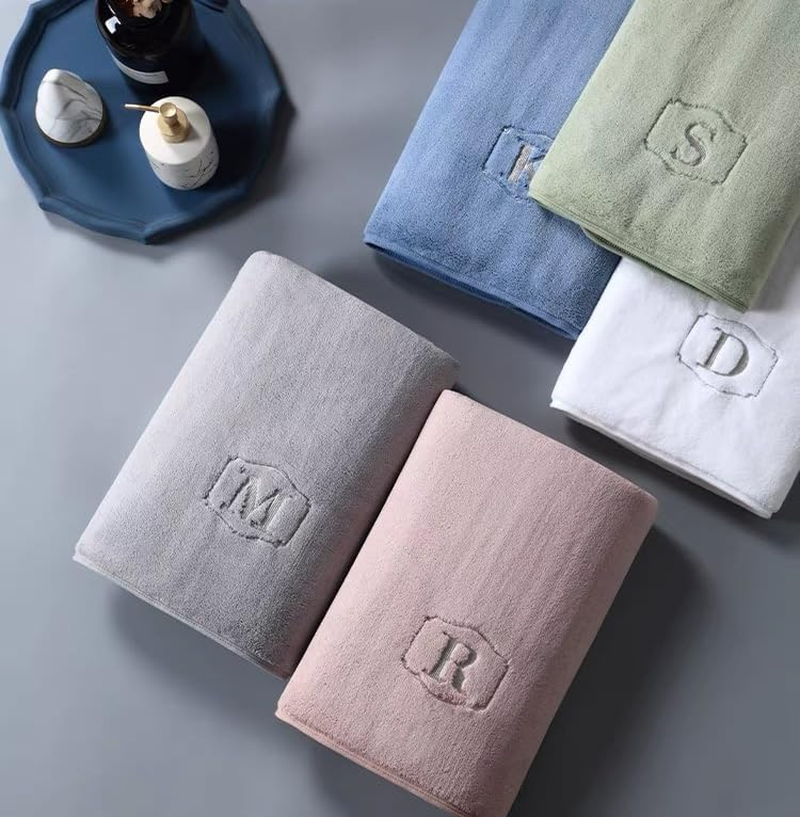 KKAERDIYA Microfiber Towel 90X160 Cm 2 PCS Bath Towel Microfiber Soft, Durable and Light Weight (35 * 75+80 * 150-GY)