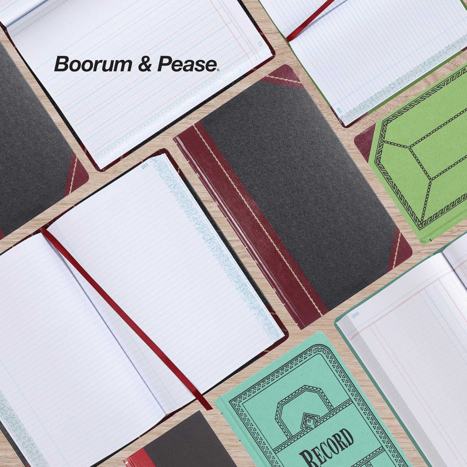 Boorum & Pease Record Book, Record Ruled, 10-3/8" X 8-1/8" Size, 300 Pages (21-300-R) image number 4