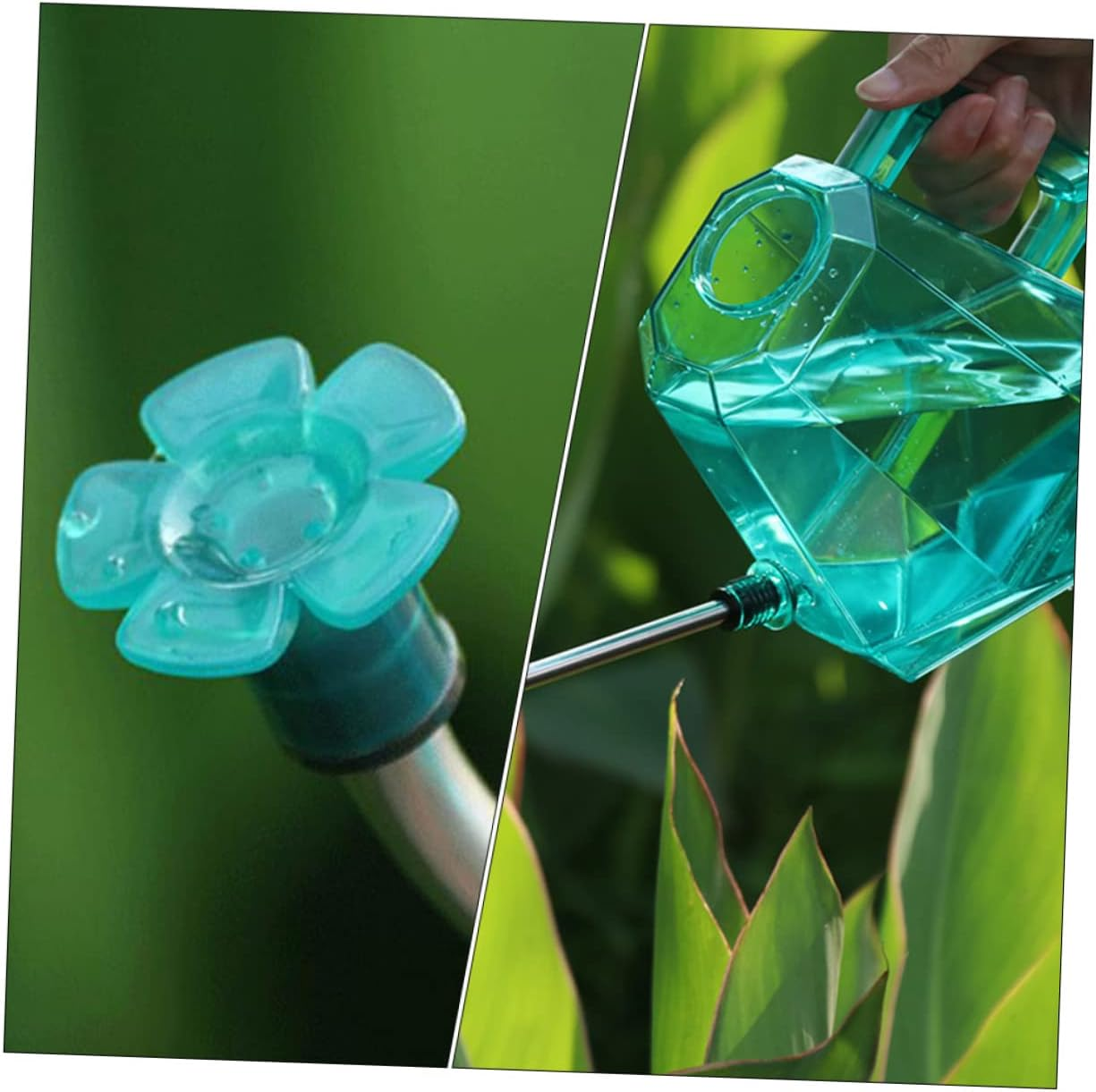 Kisangel Long Spout Watering Can for Gardening Supplies Portable Household Watering Pot Stainless Steel Construction for Indoor Plants and Outdoor Garden Use image number 5