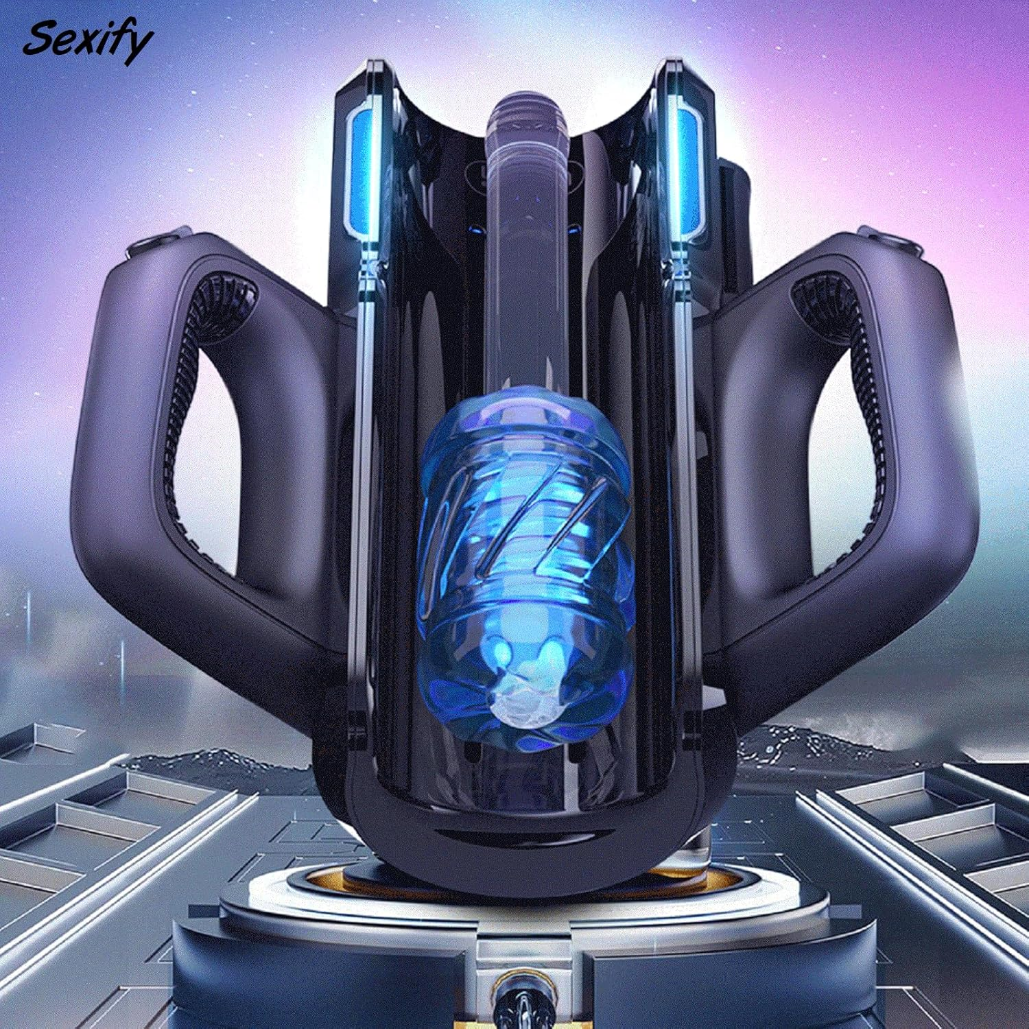 Automatic Telescopic Male Masturbator Pro Pussy Auto Thrusting Stroker Mens Adult Sex Toy image number 2