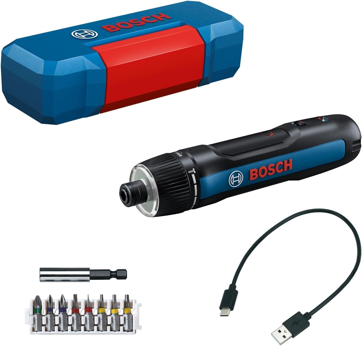 Bosch Professional Boschgo3 3.6V Cordless Electric Screwdriver (8 Screwdriver Bits, Extension Bit Holder, Dedicated Case, USB Type-C Cable Included) image number 4