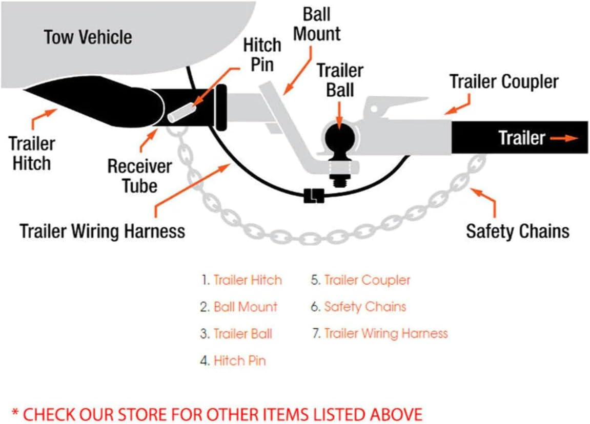 50Mm Ball Mechanical Override Brake Trailer Coupling Kit 2000Kg Caravan Boat