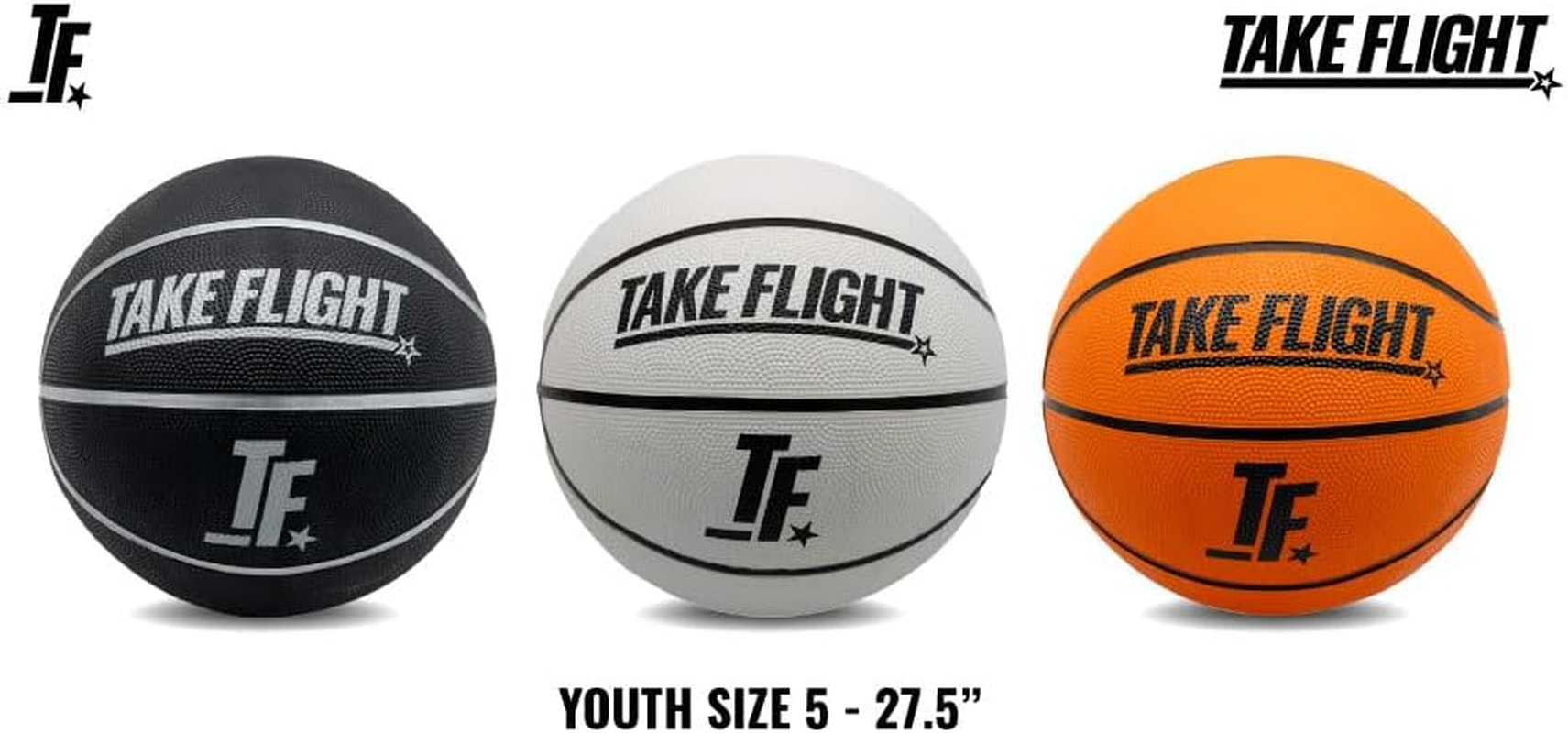 Take Flight Youth Basketball, Official Size 5 Basketball Indoor/Outdoor/Street. Boys & Girls Youth Ball 27.5 - Neon Yellow image number 3