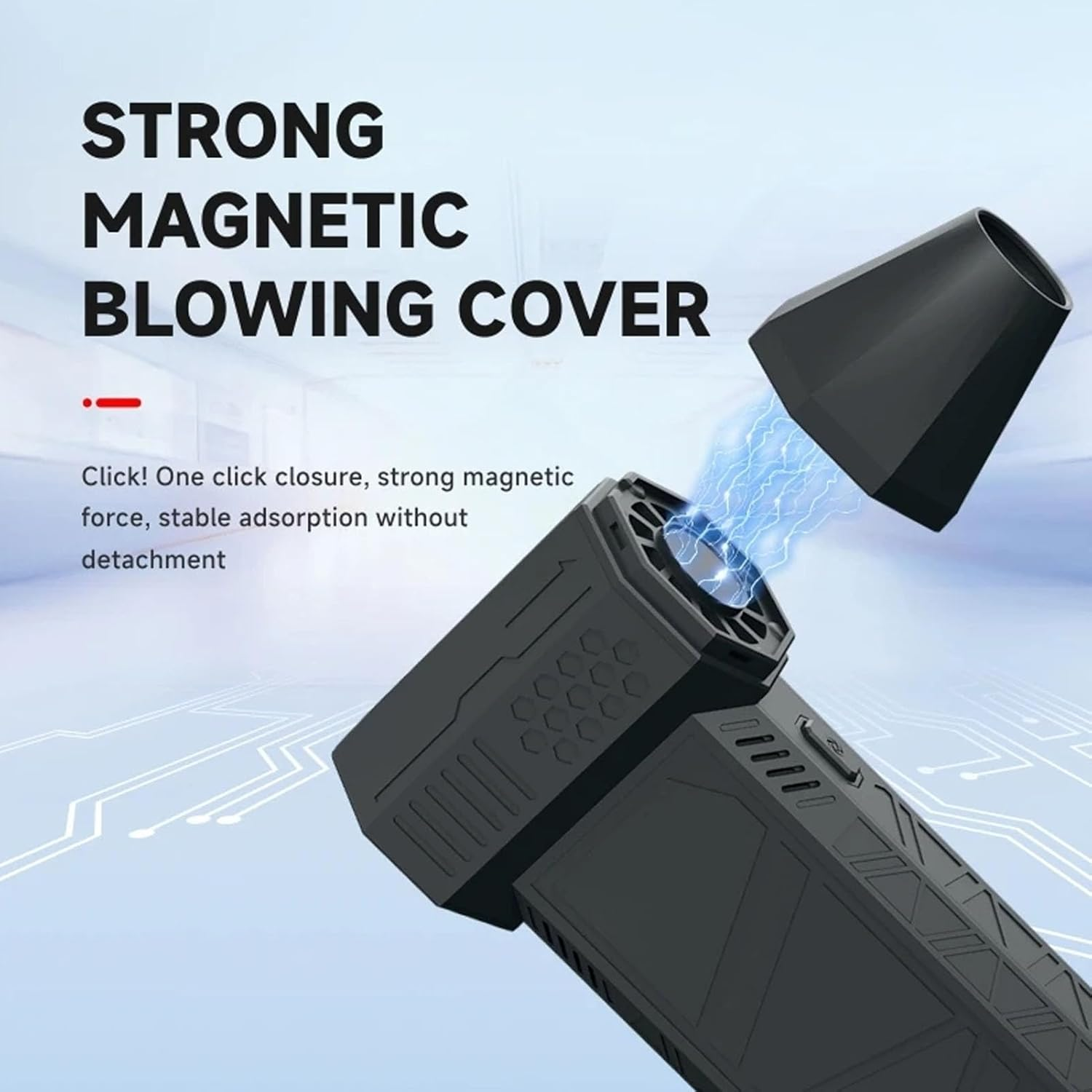 Jet Dry Blower, 110000 RPM Powerful Mini Jet Blower, 25M/S, Portable and Rechargeable, High Speed Turbo Powered Jet Fan Blower Mini Blower Air Duster for Car Cleaning Camping image number 1