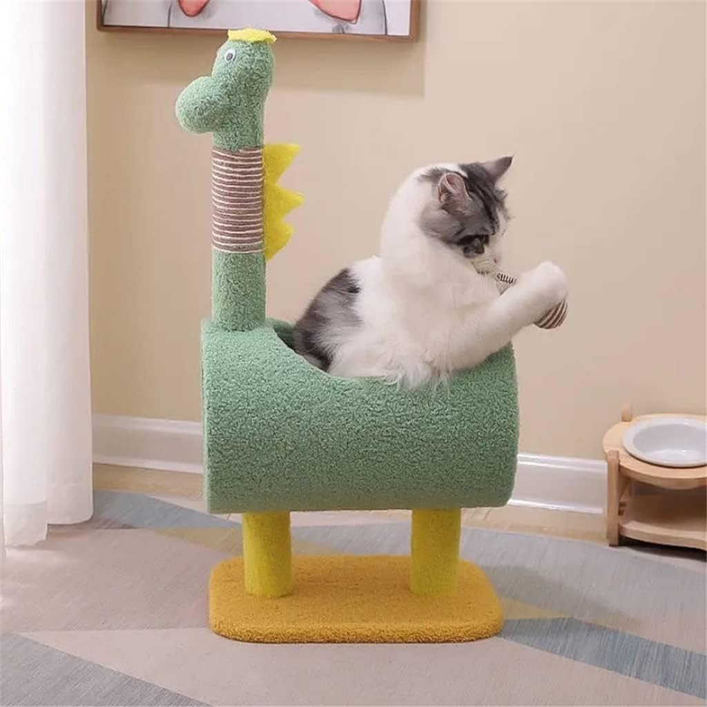 Cute Cats Scratcher Climbing Tree Cats Climbing Frame Scratching Post Pet Activity Furniture Play House for Kitty Kitten image number 2