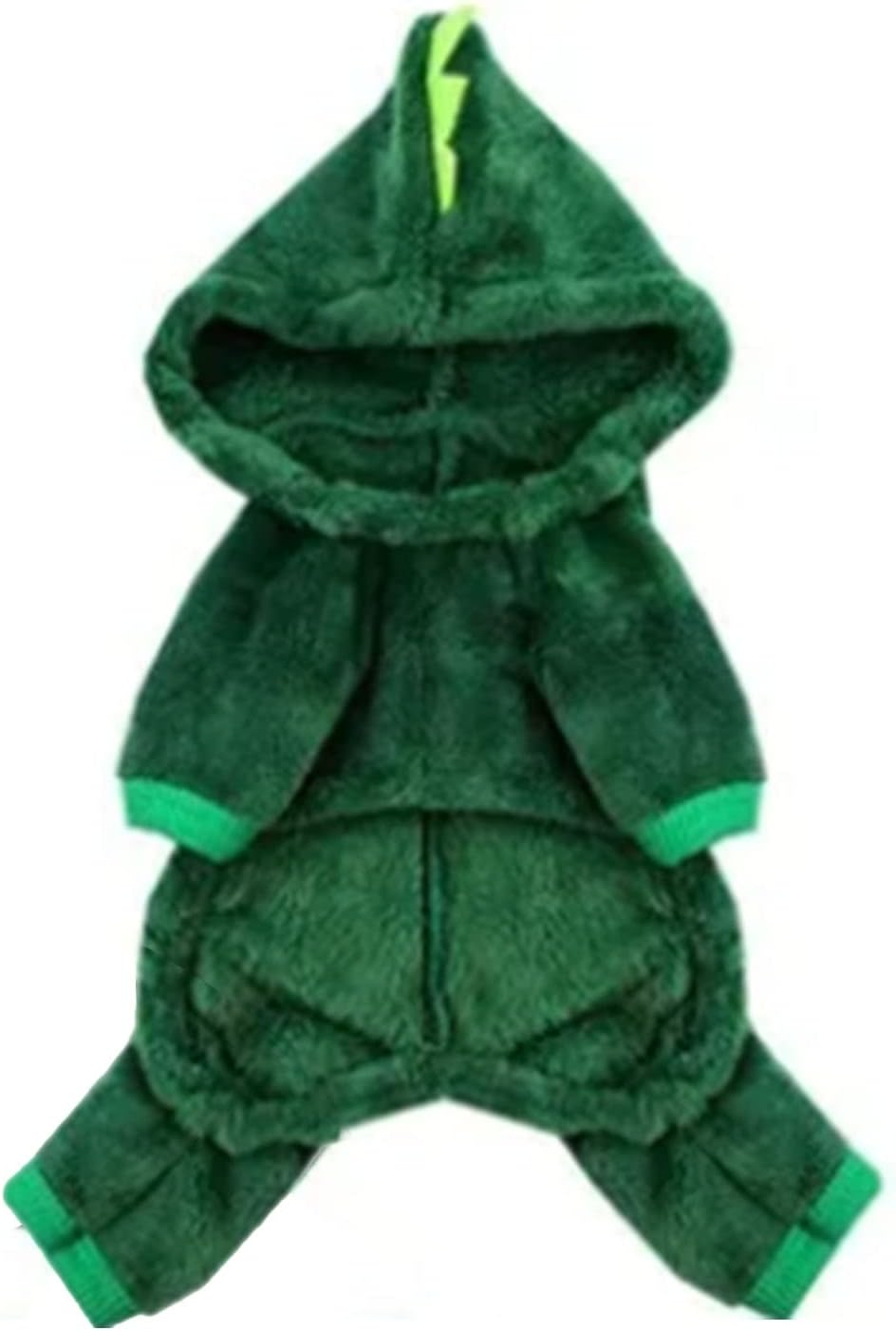 Dog Dinosaur Costume, Fashion Cute Warm Fluffy Hoodie Puppy Winter Outfits, Pet Halloween Costumes Dog Plush Outfit Cosplay Funny Apparel Four Leg Jumpsuit for Dogs Cats Pets(L) image number 6