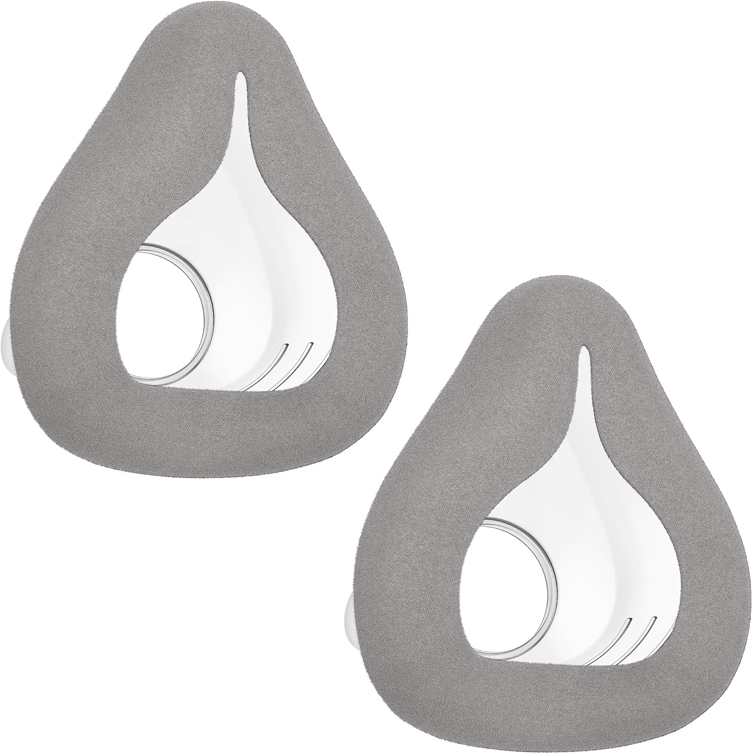 2 PCS Velvet CPAP Mask Compatible with Resmed Airfit F20 & Airtouch F20, Reliable Seal Sleep Apnea Mask, Innovative Velvet-Silicone Hybrid Design, CPAP Accessories Supplied by Airsmart, Brown(M) image number 2