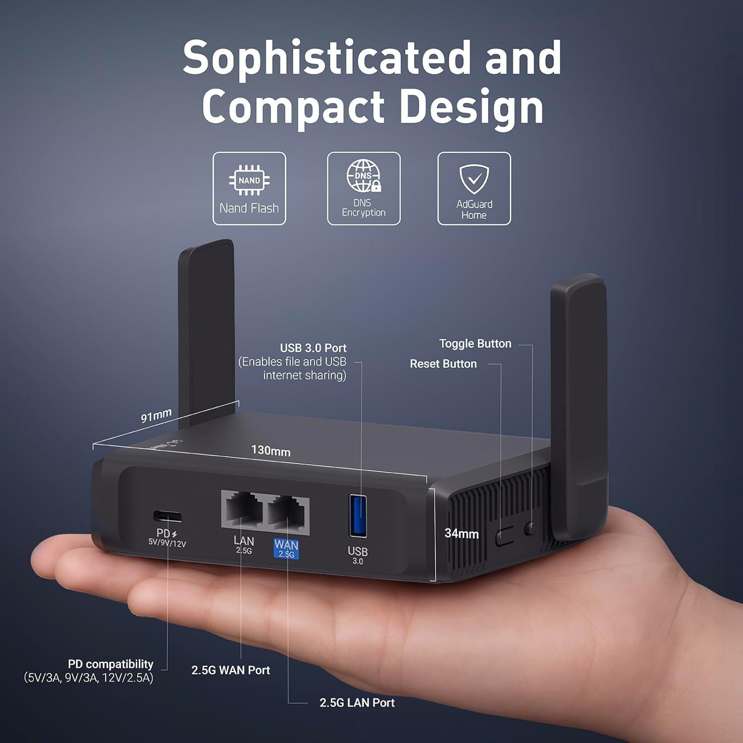 Gl.Inet GL-BE3600 (Slate 7) Portable Travel Router, Pocket-Sized Dual-Band Wi-Fi 7 Travel Gigabit Router, Openvpn & Wireguard for Public & Hotel Wi-Fi Use, Suitable for Business/Cruise/Rv/Plane/Hotel