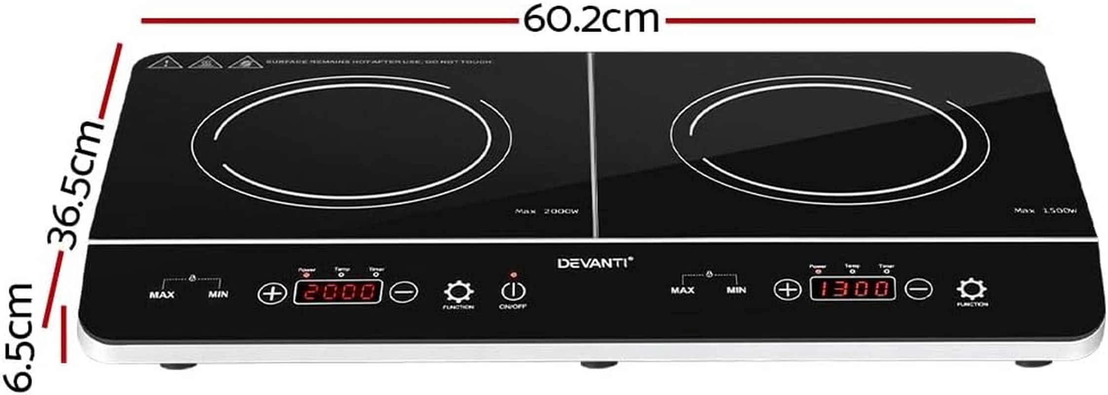 Induction Cooktop 60Cm Portable Cooker Electric Cooking Appliance Kitchen Gadget image number 6