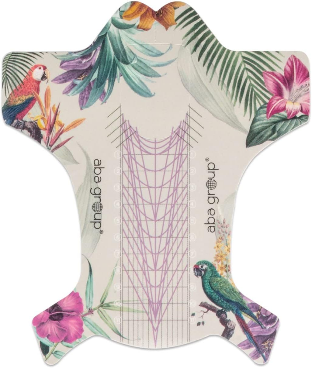 Aba Group Shapes/Master Stencils for Extending Nails Nail Stencils Nail Extension Shapes Self-Adhesive Nail Stencils Gel Shapes Nail Stencils Nail Stencils 500 Pieces (Flamingo) image number 1