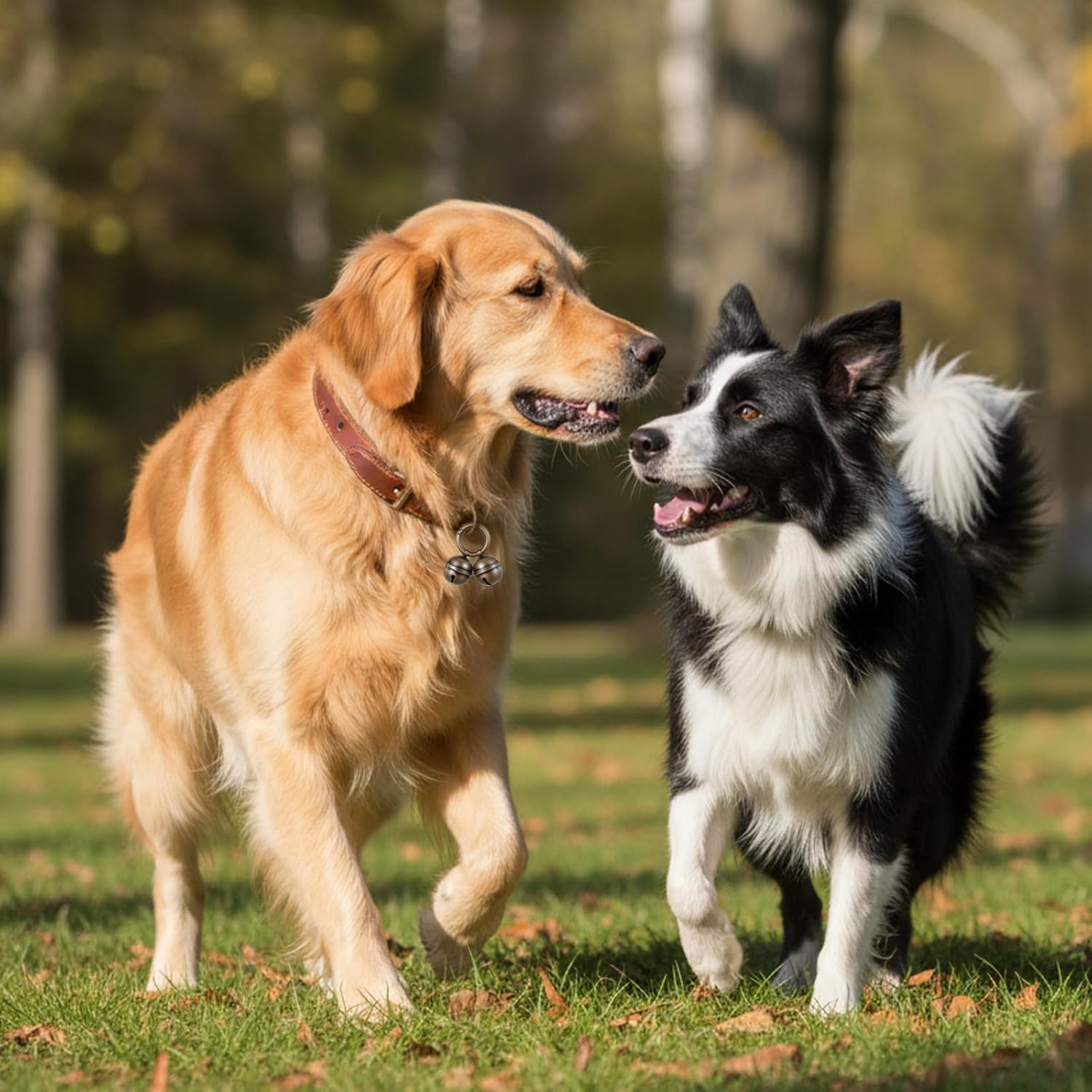 Hekoujiub 3 Sets Bell for Dog Collar Cat Bell for Pet Tracking Extra Loud Dog and Cat Bells for Collar Copper Bells with Quick Clips (Vintage Bronze) image number 3