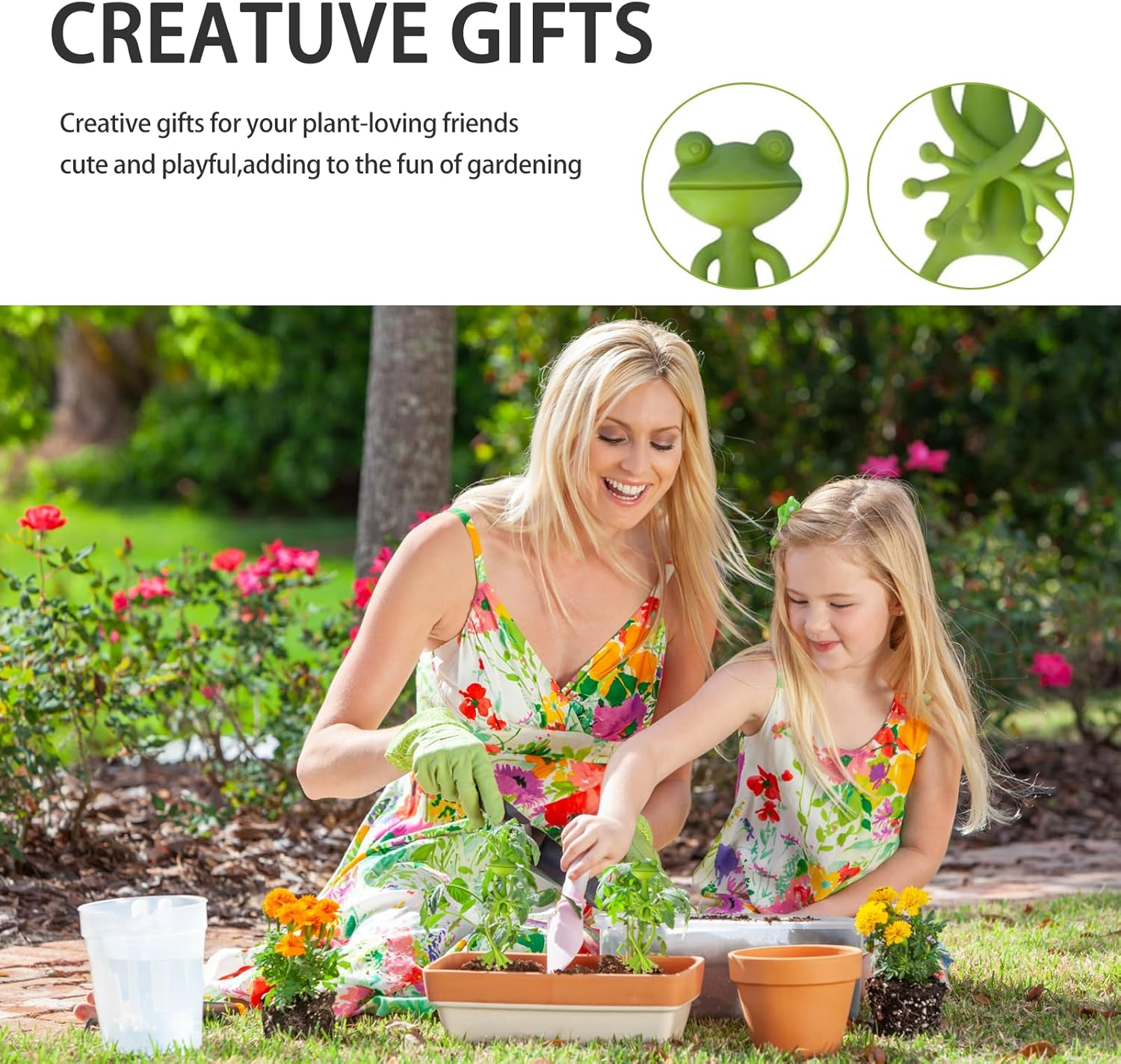 Frog Plant Stand, Green Cute Frog Clip Flowerpot Climbing, Plant Holder Flower Pot Hugger Decorations (10Pcs) image number 2