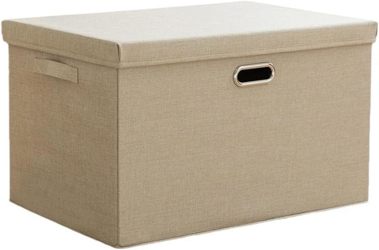 TOMVAES Linen Storage Bins Storage Box with Lid Foldable Box Stool Containers Bench Lid for Home Bedroom Office image number 6