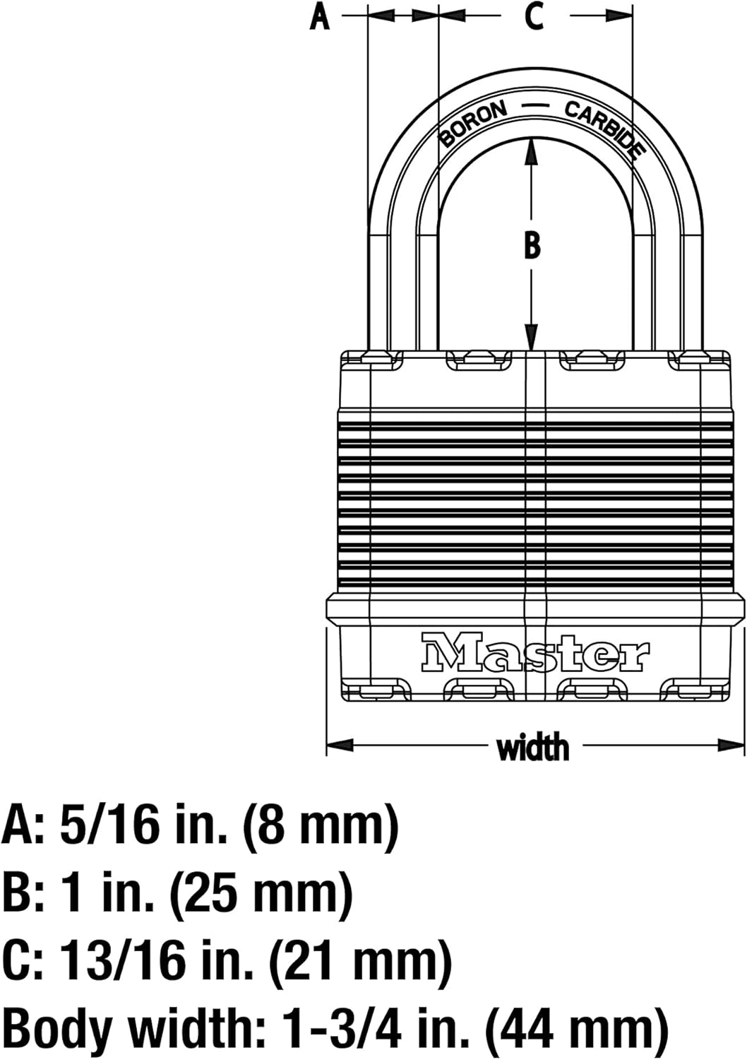 Master Lock M1XT Magnum Heavy Duty Padlock with Key, 2 Pack Keyed-Alike, Silver image number 6