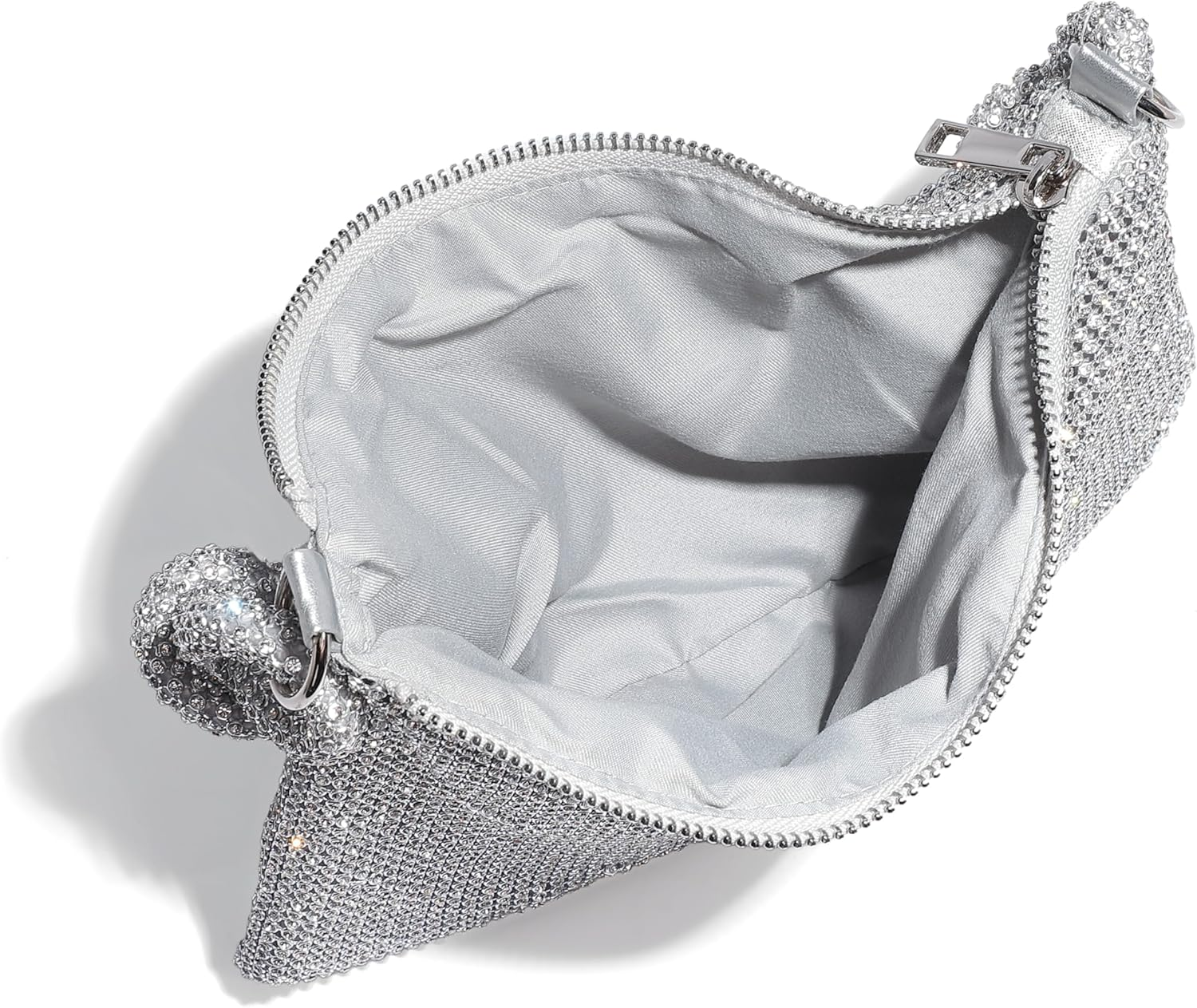 YUWITA Rhinestone Purse for Women Evening Bag Glitter Sparkly Mini Handbags - Gold image number 4