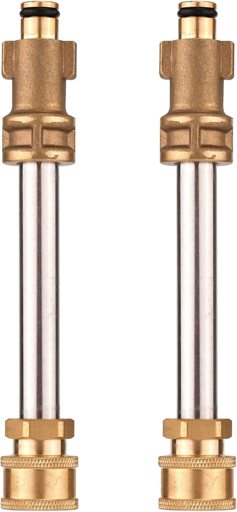 PEUTIER 2Pcs Pressure Washer Gun Adapter, 6 Inch High Pressure Cleaning Gun Nozzle Quick-Connect Pressure Washer Replacement Compatible with Portland 1750, Ryobi, Greenworks, Husky Pressure Washer image number 3