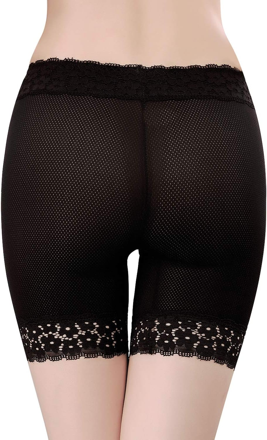 3 Pieces Safety Pants Underwear Lace Shorts under Dresses Yoga Shorts Stretch Legging Undershorts for Women Girls