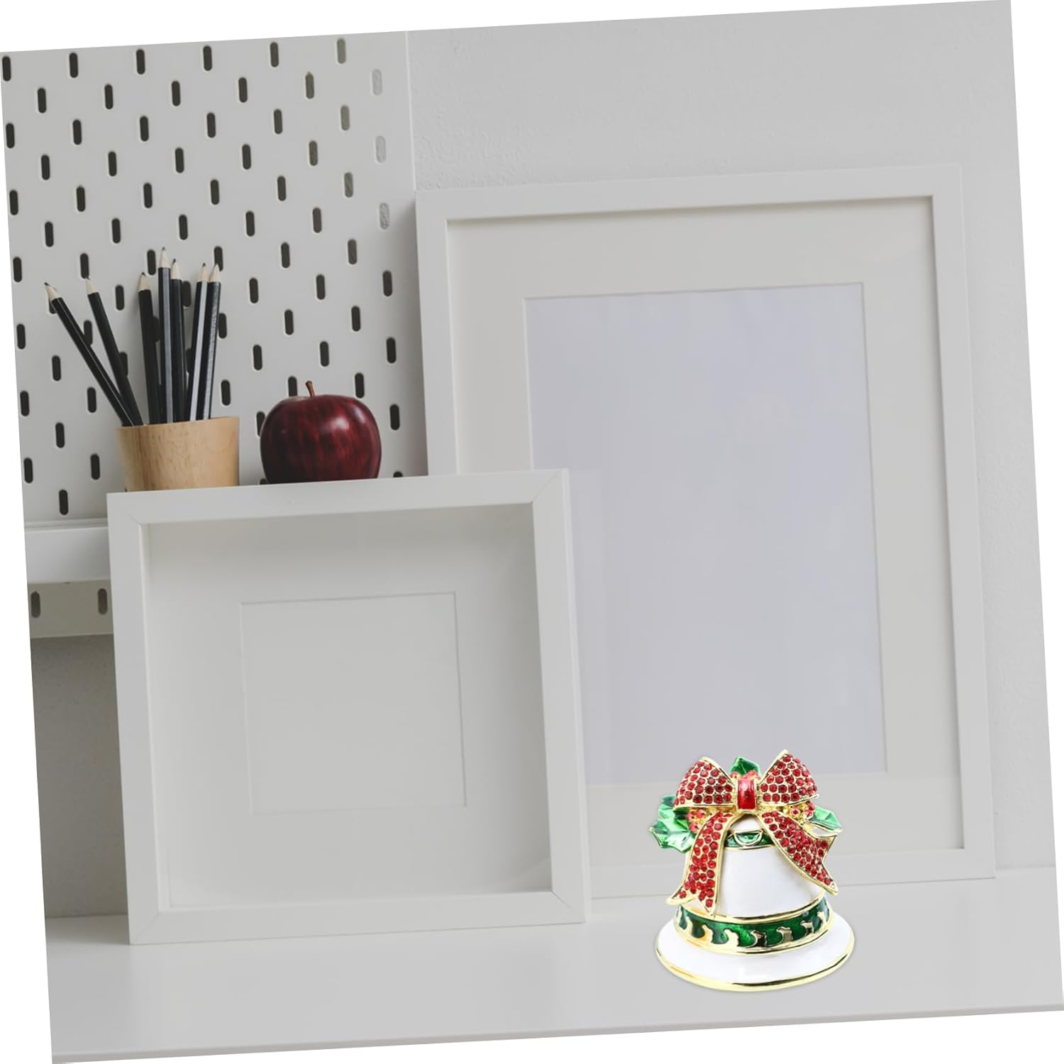 Christmas Bell Jewelry Box Alloy Craft Storage Box Xmas Adornment for Christmas Decorations image number 1