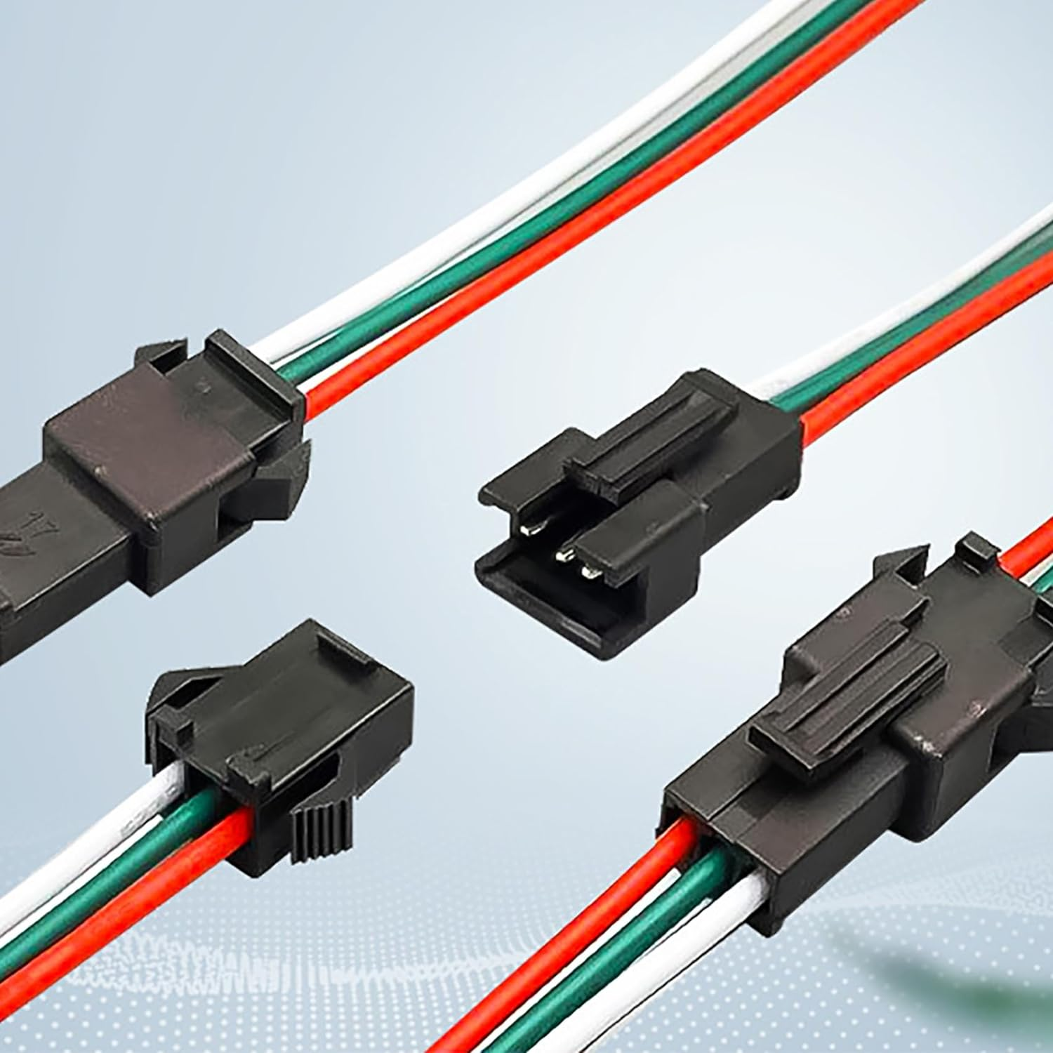 Tunghey 10Pack 3 Pin JST Connector Micro Electrical Male and Female Connector Adapter Plug with 15CM Wire Cables for LED Light Strip (3PIN) image number 4