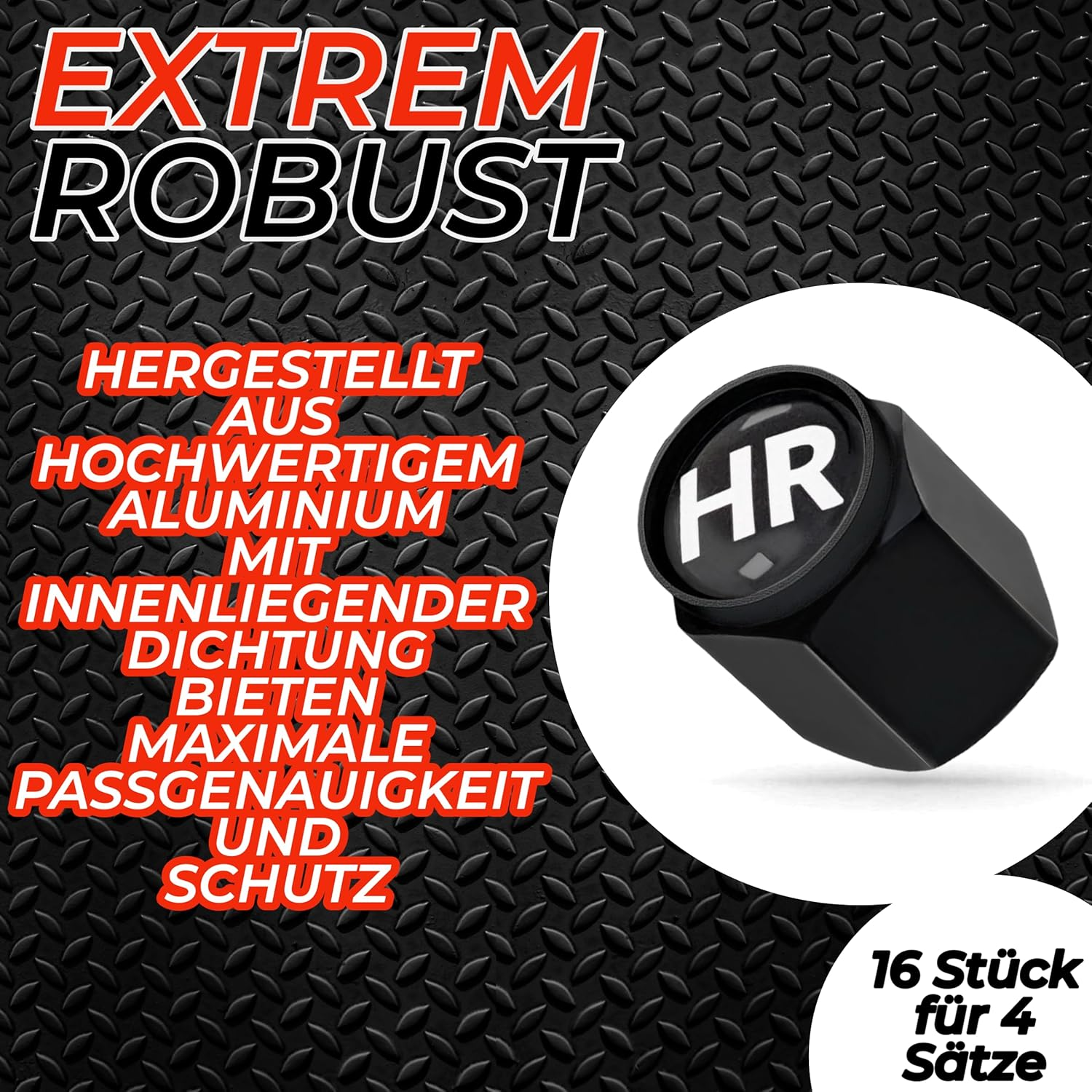 ZLIP&reg; Valve Caps Made of Aluminium, Set of 16 with Seal for Marking Winter Tyres and Summer Tyres for Cars, Suvs, Etc. Valve Cover Set for 4 Tyre Sets, Valve Cover, Wheel Valve Caps, Valve Cap image number 4