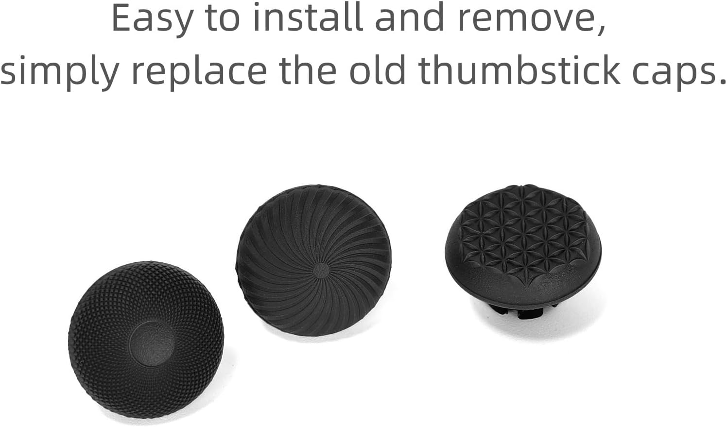 Ruimou 6Pcs Black Silicone Anti-Slip Game Controller Thumbstick Thumb Grip Cap Compatible with Ps4/Compatible with Ps5/Compatible with PS5 Edge Etc - Red image number 6