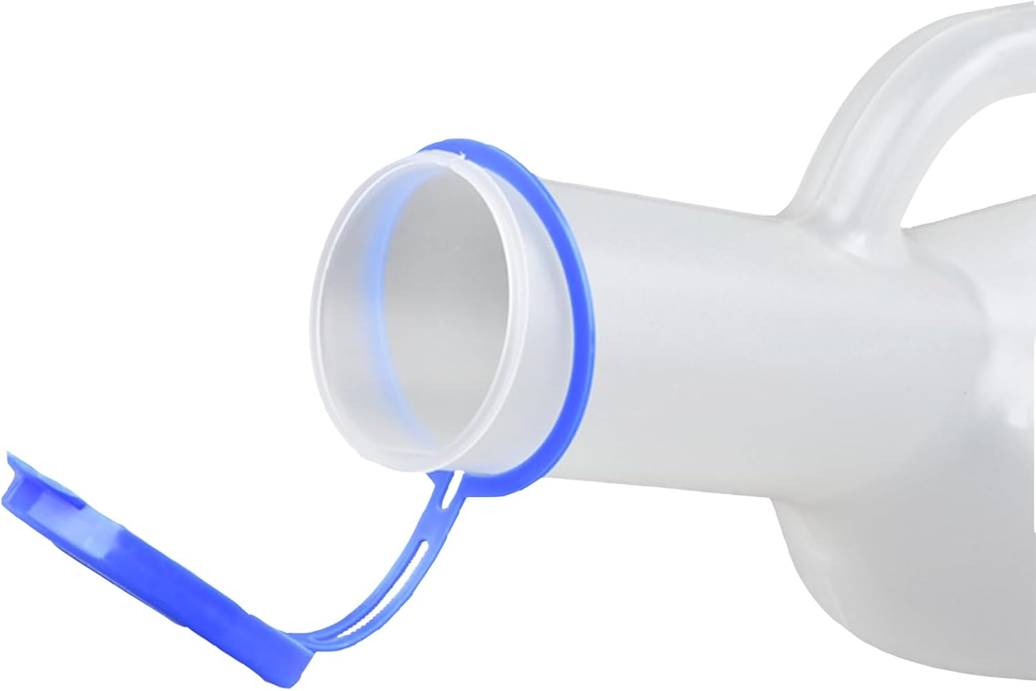 1000Ml Large Capacity Urinal for Men Portable Urine Bottle with Lid Ergonomic Handle Clear Scale Non Spill Lightweight Durable Urinary Aid for Seniors Nighttime Use Hygiene Solution image number 4