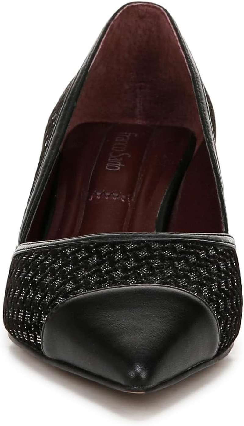 Franco Sarto Women'S Darcy Pointed Toe Kitten Heel Pumps image number 4
