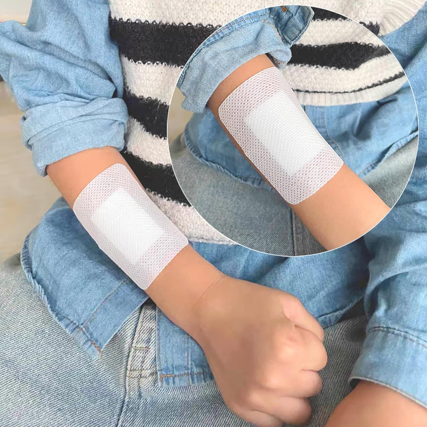 Adhesive Wound Dressings Pads Medium,Absorbent Breathable Dressings Patches Bandage,Individually Wrapped for Wounds First Aid(10X15Cm, 10PCS)