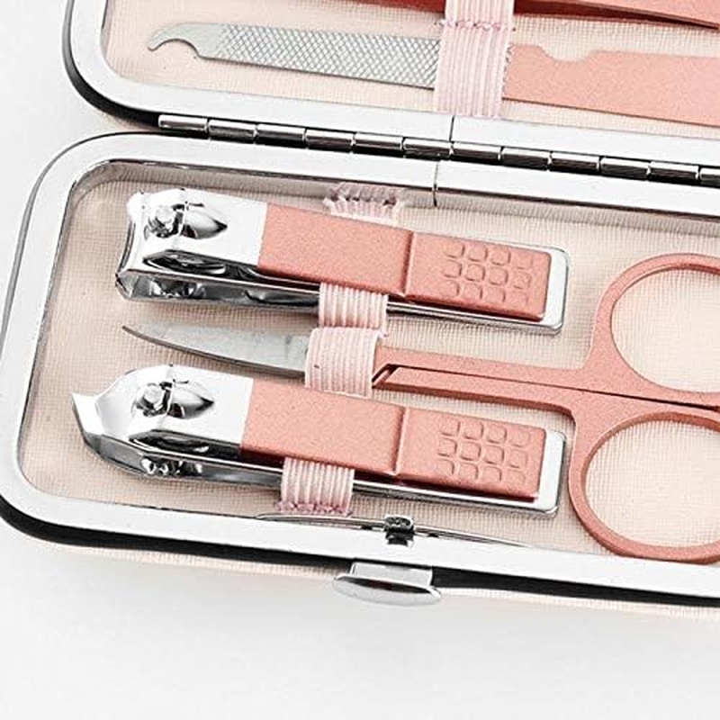 7Pcs/Set Nail Clippers Pedicure Set Portable Travel Kit Stainless Steel Nail Cutter Manicure Tool Set for Women Men Zhengpingpai image number 2