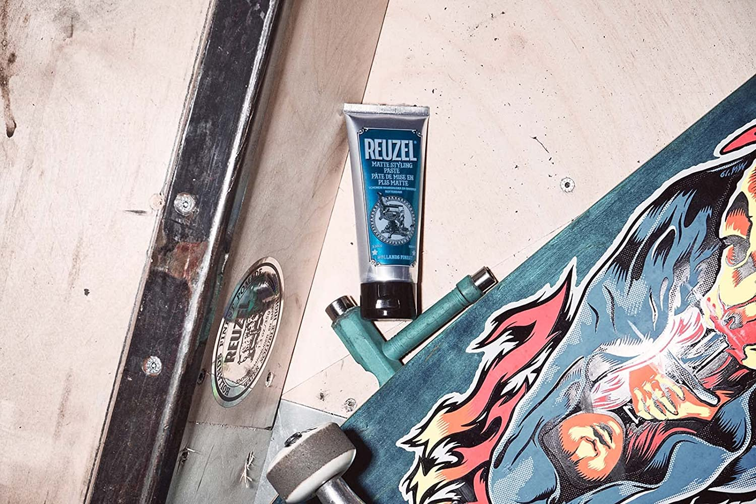 Reuzel Matte Styling Paste - Medium, Pliable Hold - Adds Thickness, Fullness, and Texture to Hair - Contains Moisturizing Oils - Easy to Use - No Shine - Water-Soluble for Easy Rinsing - 100 Ml image number 6