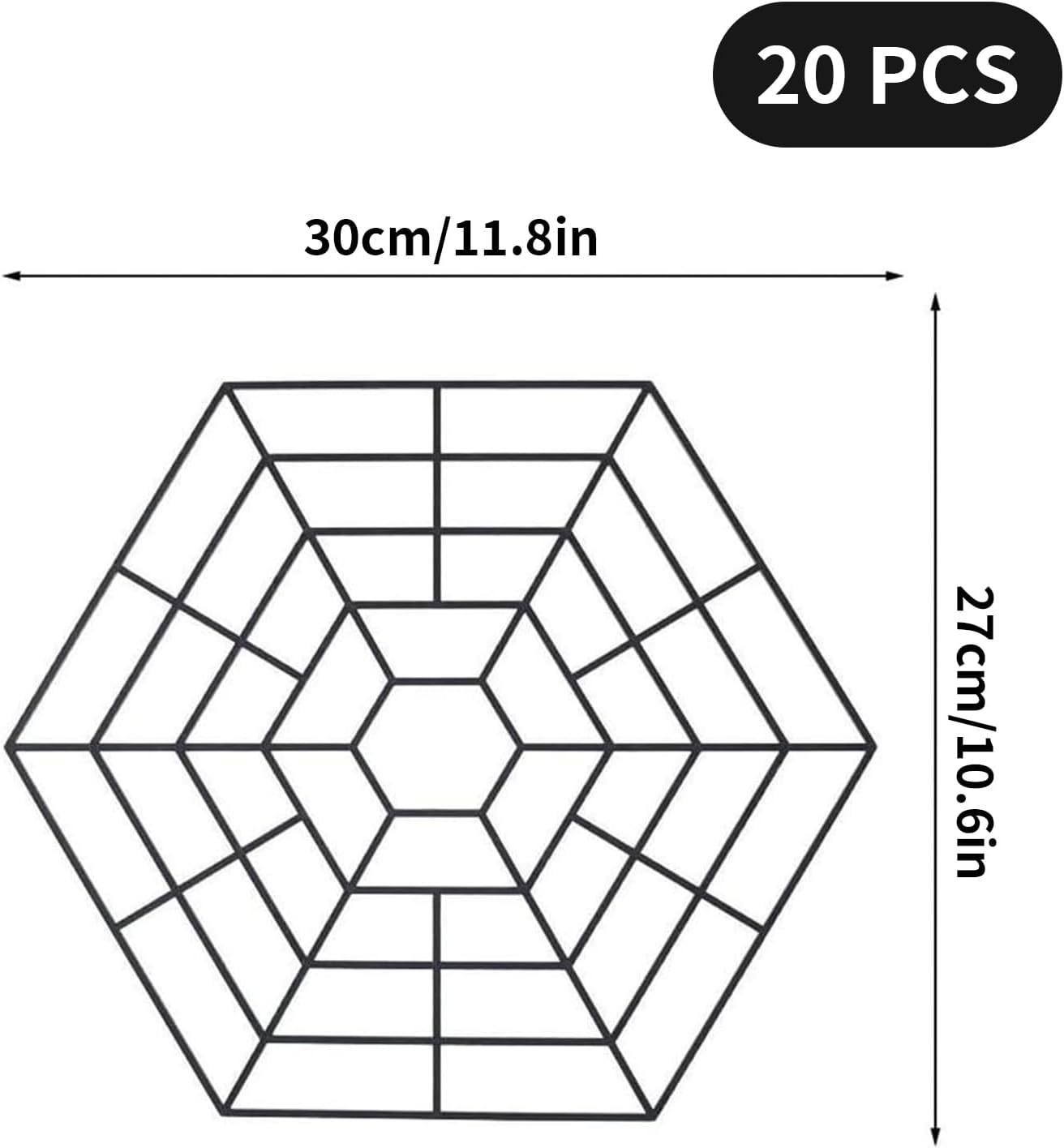 Zalizr 20 Pack Pond Netting Floating Guard, Fish Protector, Hexagonal Plastic Web Netting for Pond Protection, Floating Heron Deterrent image number 2