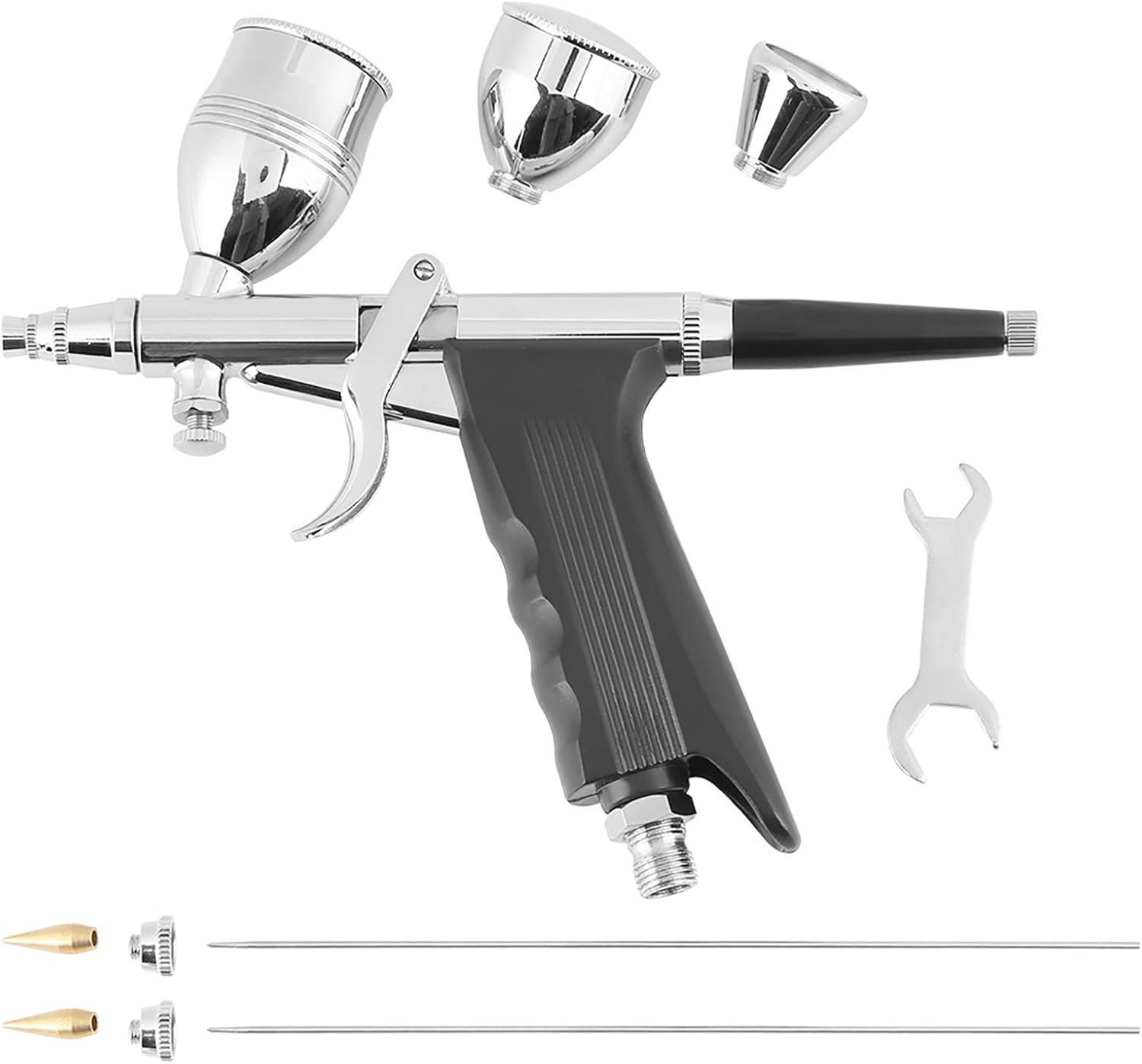 Paint Sprayer HVLP Spray Gun with Three Nozzles and Multiple Cups for Automotive Leather and Detailed Painting Projects image number 1