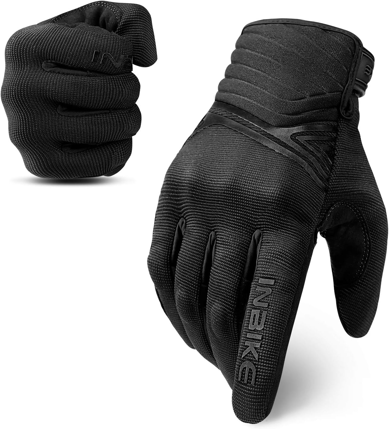 INBIKE Breathable Mesh Motorcycle Gloves Touchscreen with TPR Palm Pad Hard Knuckle