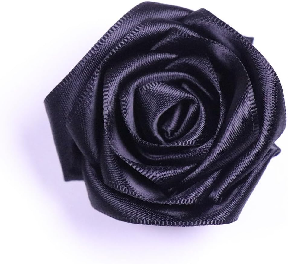 Black Ribbon 1-1/2 Inch 30 Yards Satin Ribbon Polyester Fabric Single Sided Ribbon for Gift Wrapping, Flower Bouquet, Handmade Eternal Flower, Wedding Party Decoration - Black image number 5