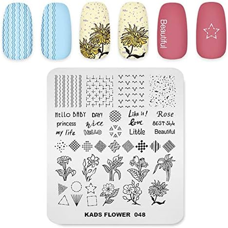 KADS Nail Art Stamping Plate Nail Template Nail Art Design Tool Nail DIY Design Image Plate (GE011)