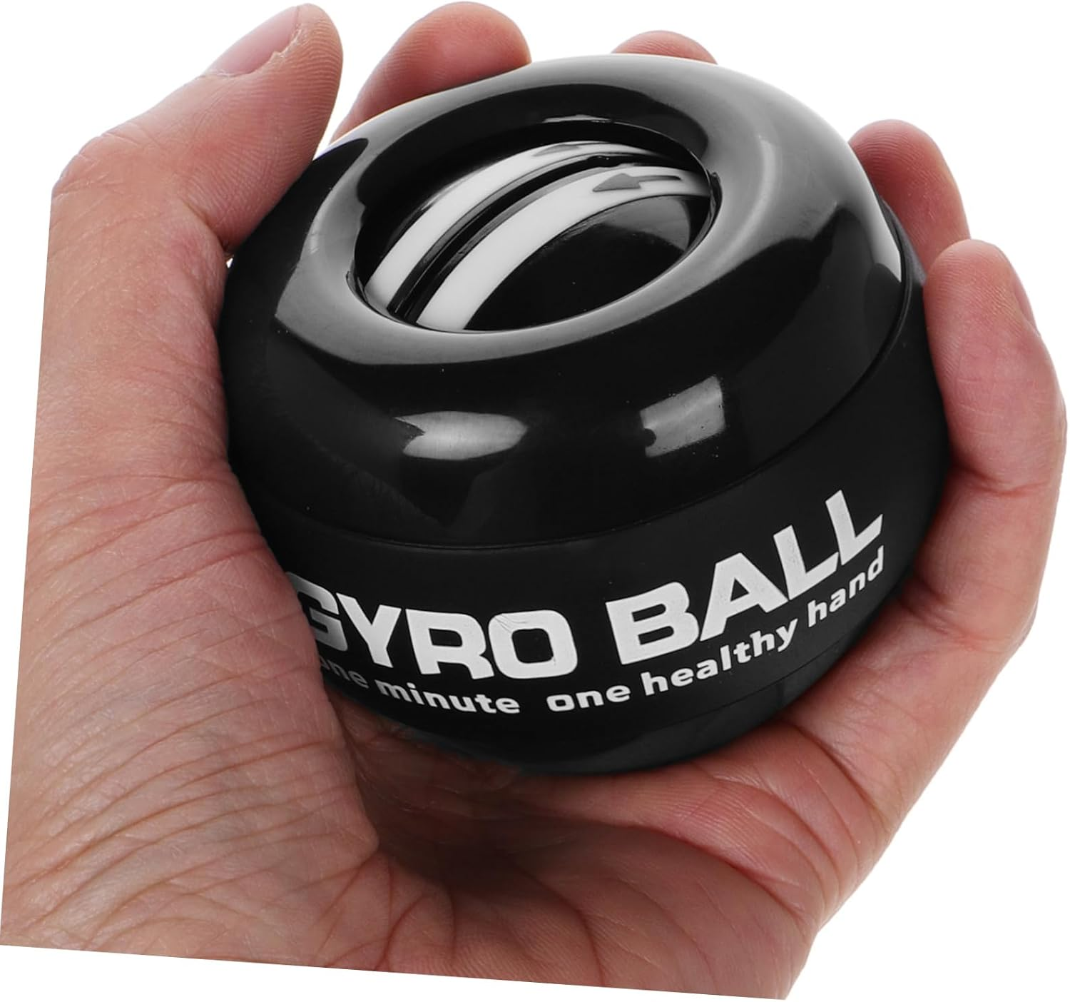 HOLIDYOYO Gyro Ball Wrist Strengthening Hand Grip Strength Trainer Self-Start Function, Heavy Duty Grip Strength Trainer Ball for Finger Exercise and Carpal Tunnel Relief, Suitable for Fitness and Arm Wrestling Training image number 2