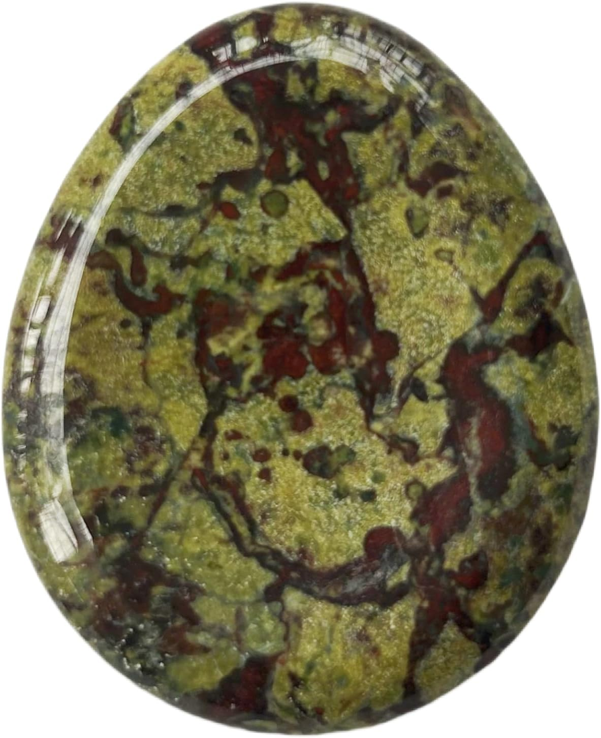 Natural Red Jasper Water Drop Chakra Thumb Worry Stone,Stress Relax Healing Reiki Crystal Pocket Palm Stones - Black Obsidian image number 7