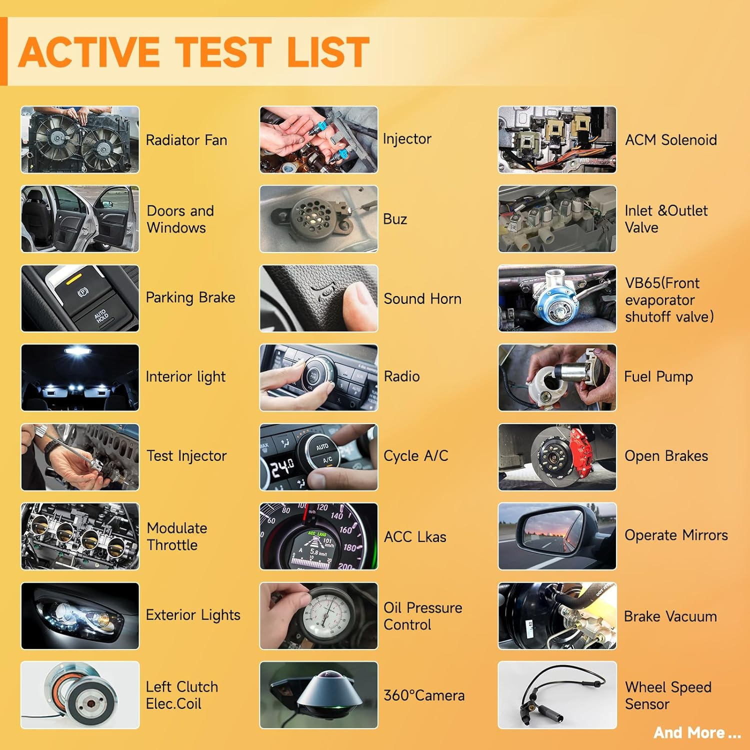 2025 FOXWELL Scanner NT809BT Bidirectional Scan Tool, All System Scanner for Car with 30+ Service Resets, Wireless Diagnostic Scanner for All Vehicles, Accurate Automotive Diagnostic Tools FCA Support image number 6