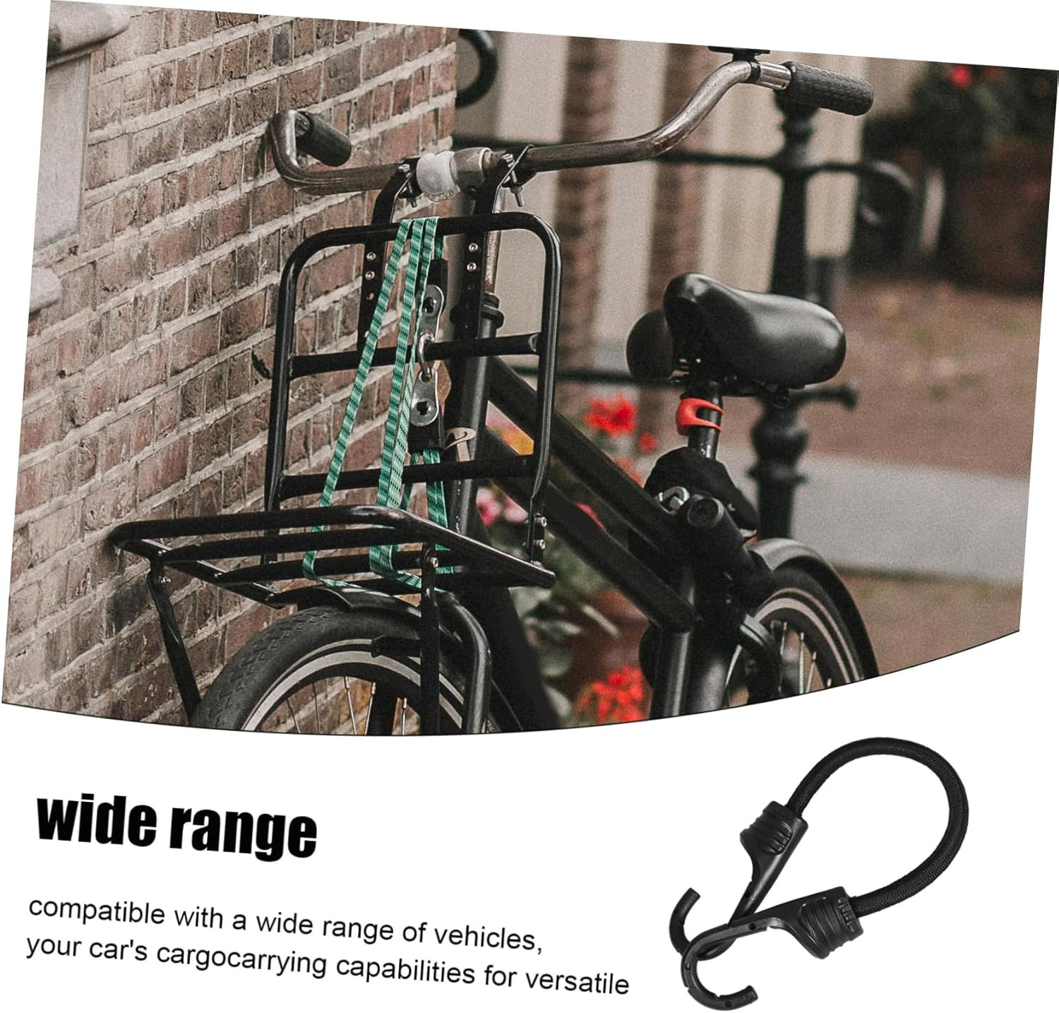 AKOOSY 12Pcs Elastic Luggage Straps Secure Cargo Heavy Duty Ropes Hooks for Car Bike Camping Travel image number 1