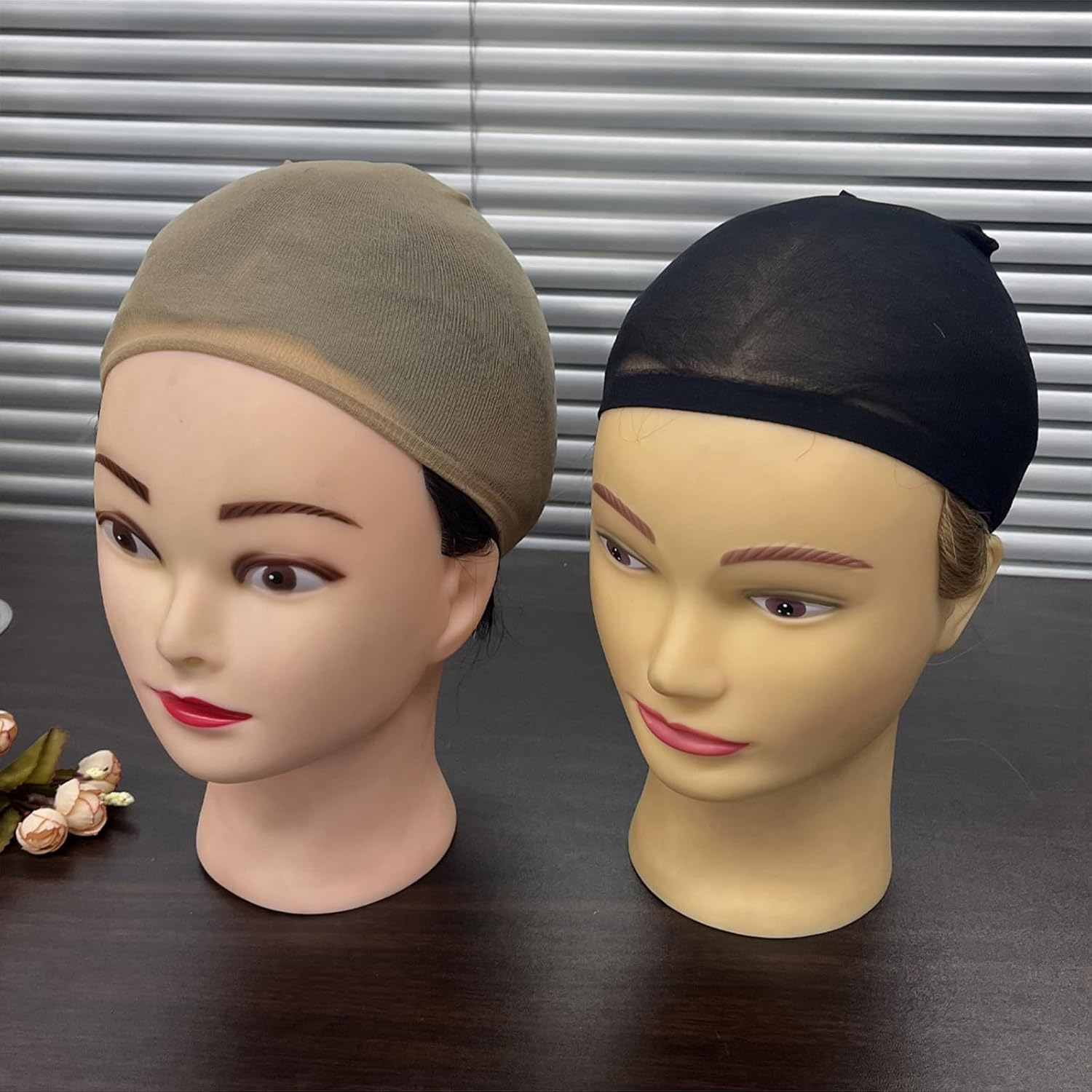 4 Pack Wig Caps - Nylon Stocking Caps in Nude | Secure Fit, Breathable | Bald Cap Alternative image number 6